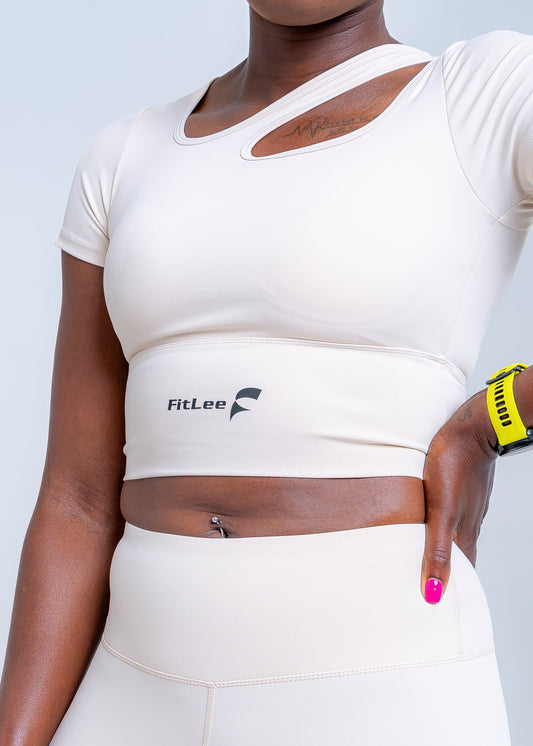 Ivory Classic Gym Crop Top