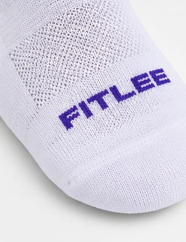 FitLee Activewear Signature crew socks- White